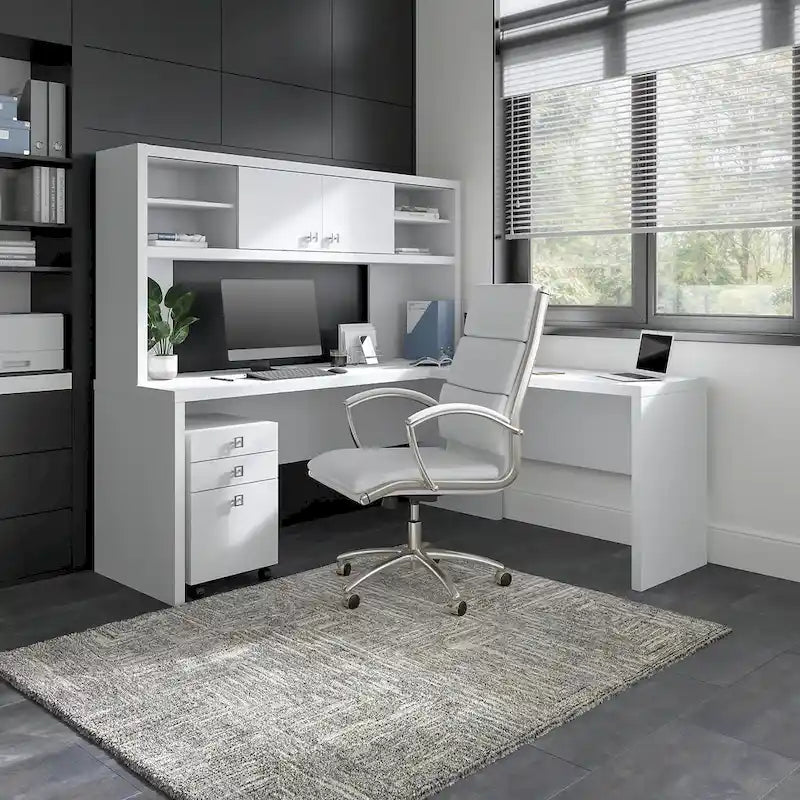 42-Inch L-Shaped Desk Return Bridge for Home Office Workstation