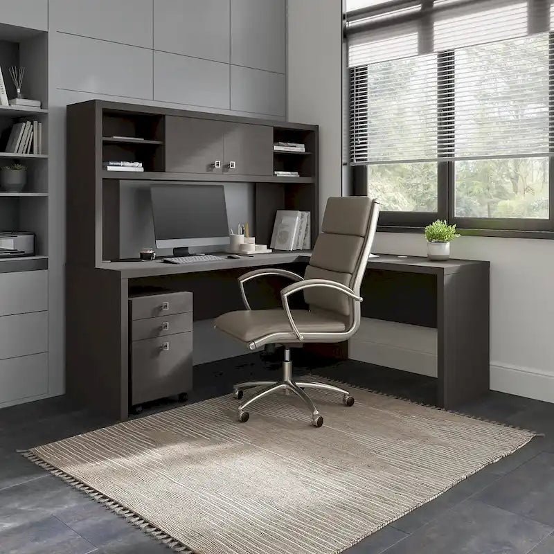 42-Inch L-Shaped Desk Return Bridge for Home Office Workstation