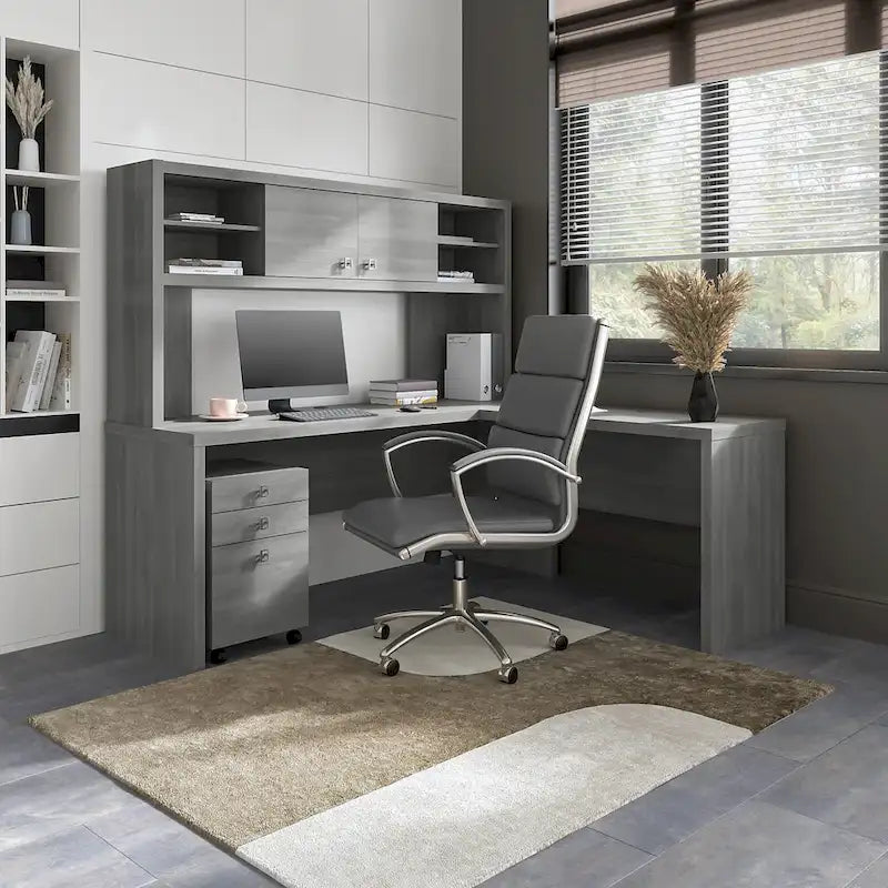 42-Inch L-Shaped Desk Return Bridge for Home Office Workstation