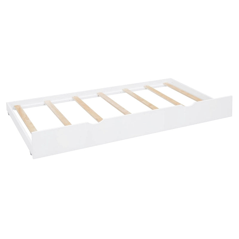 Full Size Daybed with Storage Cabinet and Shelf Solid Wood Bed Frame