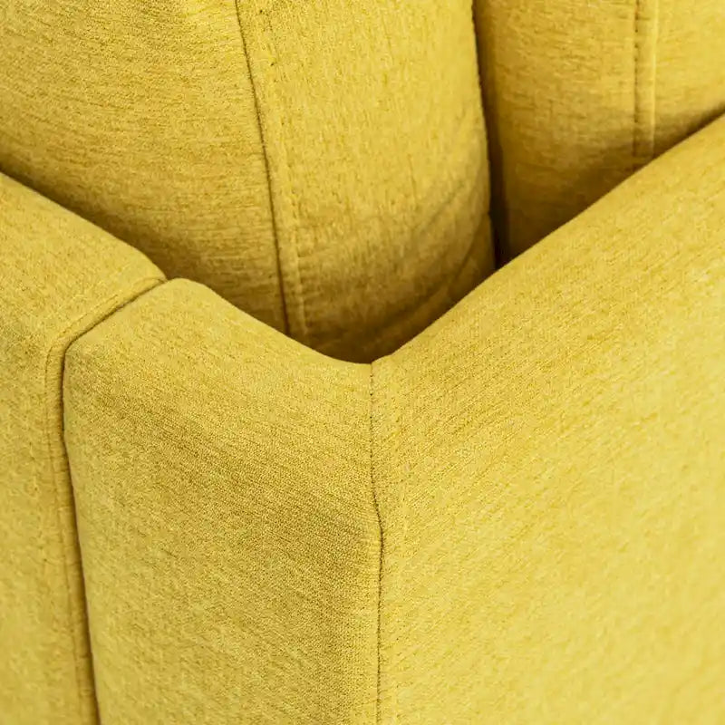 Chaise longue d'angle en lin avec accoudoir, fauteuil d'appoint moderne rembourré