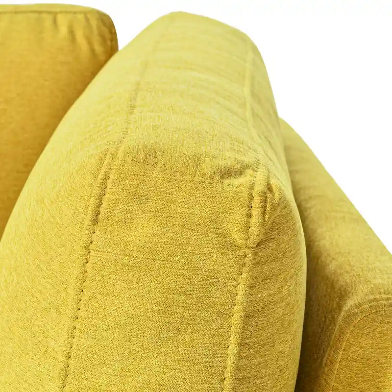 Chaise longue d'angle en lin avec accoudoir, fauteuil d'appoint moderne rembourré