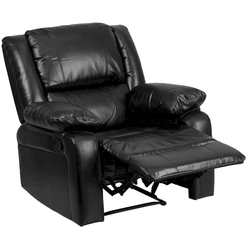 Pillow Back Leathersoft Recliner Chair with Plush Arms