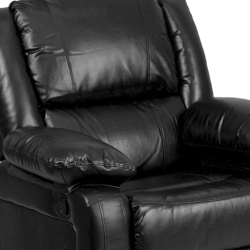Pillow Back Leathersoft Recliner Chair with Plush Arms