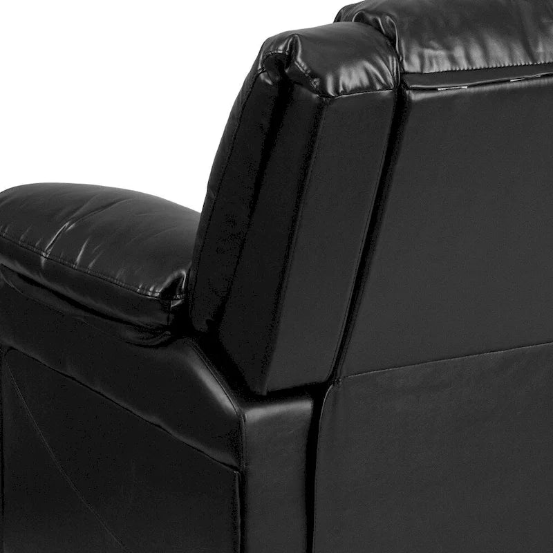 Pillow Back Leathersoft Recliner Chair with Plush Arms
