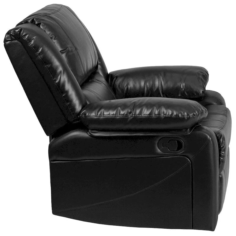 Pillow Back Leathersoft Recliner Chair with Plush Arms