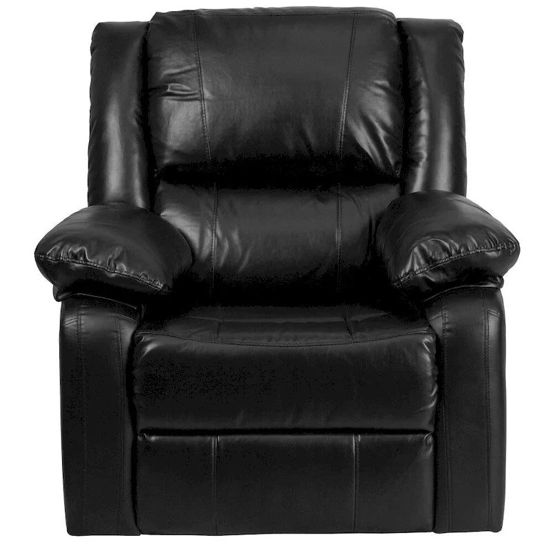 Pillow Back Leathersoft Recliner Chair with Plush Arms