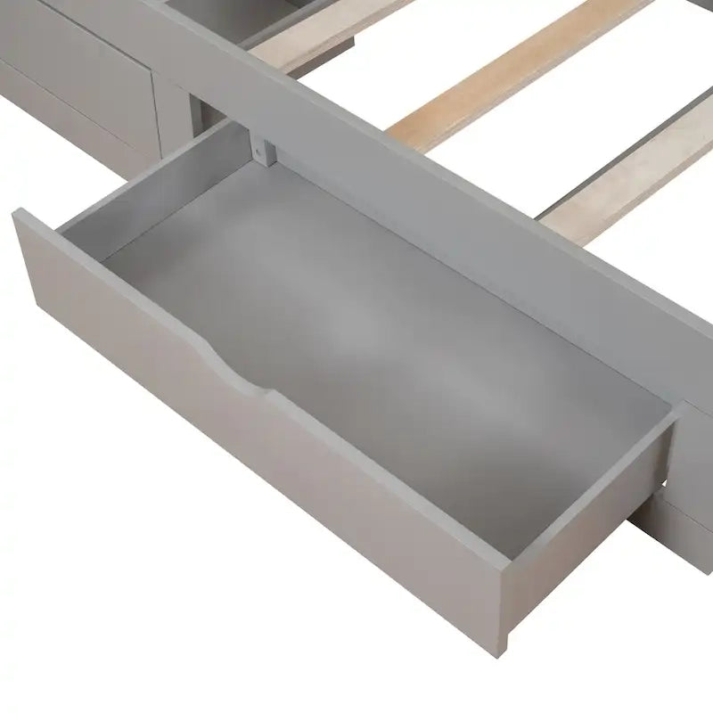 Twin Size Wooden Daybed with Storage Drawers