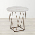 Steve Silver Ravine Marble Top Side Table