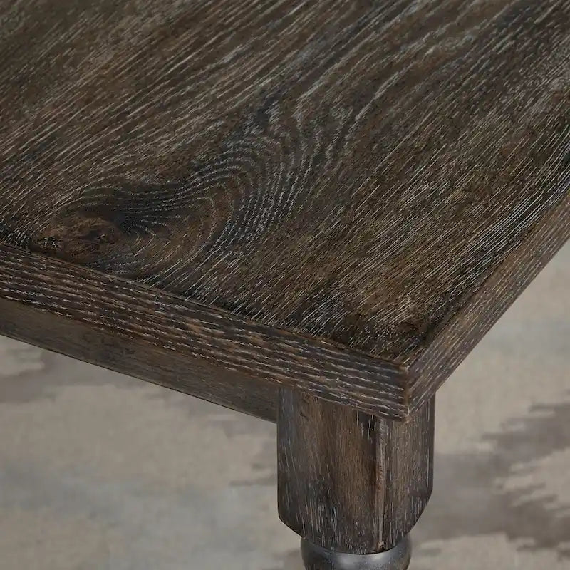 Dining Table with Turned Legs, 29H x 60W x 36D Inches, Three Color Options