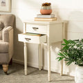 French Country Style End Table with 2 Drawers 18W x 15D x 30H Inch