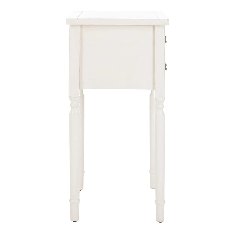 French Country Style End Table with 2 Drawers 18W x 15D x 30H Inch
