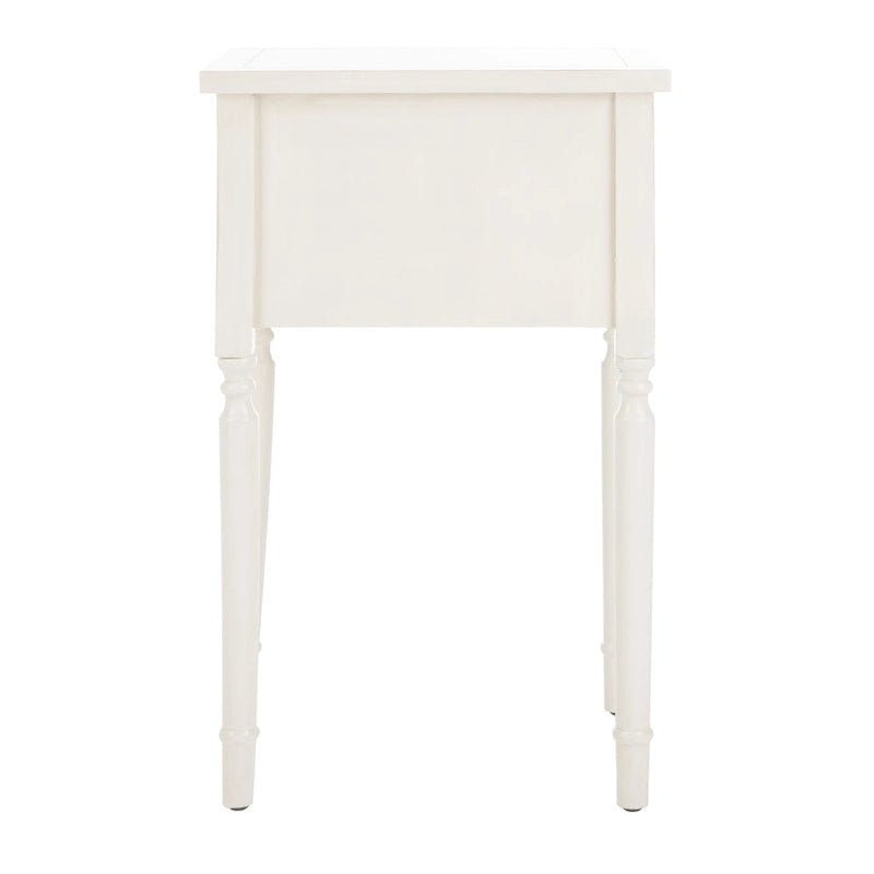 French Country Style End Table with 2 Drawers 18W x 15D x 30H Inch
