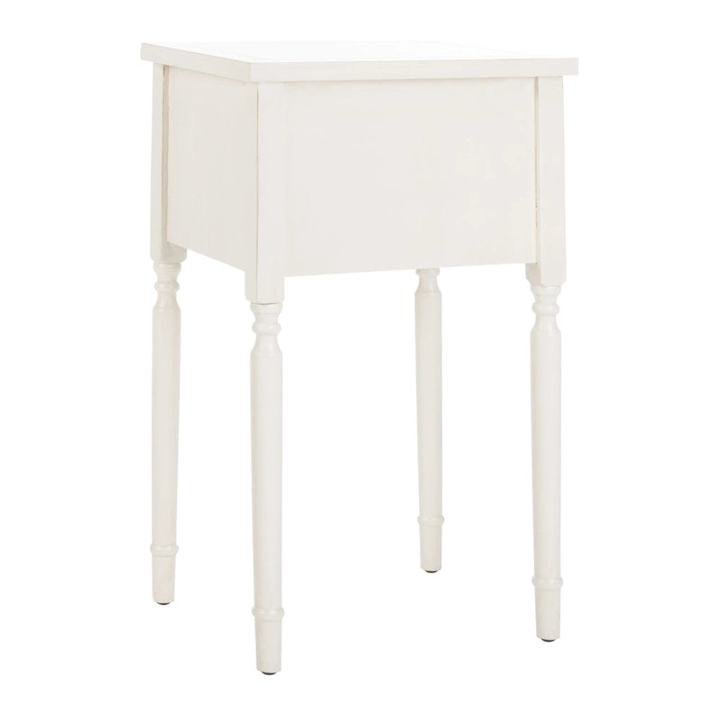 French Country Style End Table with 2 Drawers 18W x 15D x 30H Inch