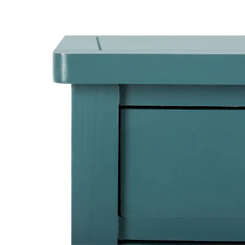 French Country Style End Table with 2 Drawers 18W x 15D x 30H Inch