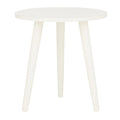 Round Accent Side Table 16x16x16 Inch Pine Wood Multi-Color