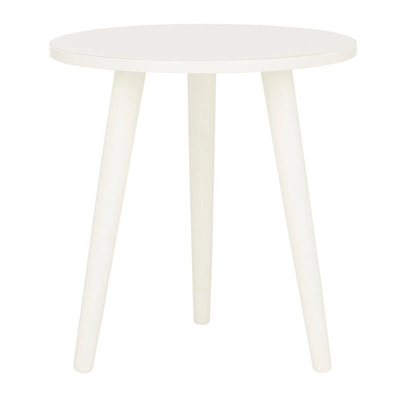 Round Accent Side Table 16x16x16 Inch Pine Wood Multi-Color