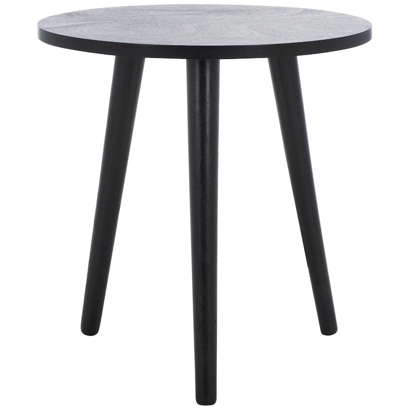 Round Accent Side Table 16x16x16 Inch Pine Wood Multi-Color