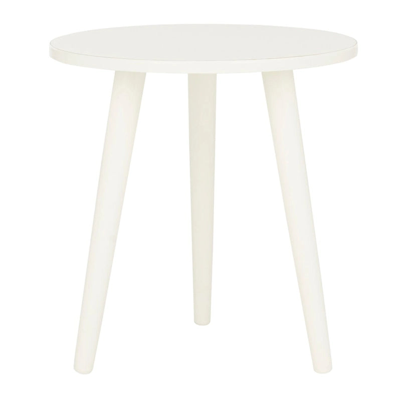 Round Accent Side Table 16x16x16 Inch Pine Wood Multi-Color