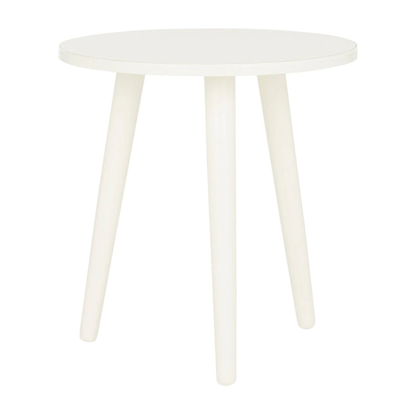 Round Accent Side Table 16x16x16 Inch Pine Wood Multi-Color