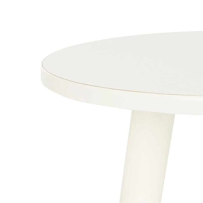 Round Accent Side Table 16x16x16 Inch Pine Wood Multi-Color