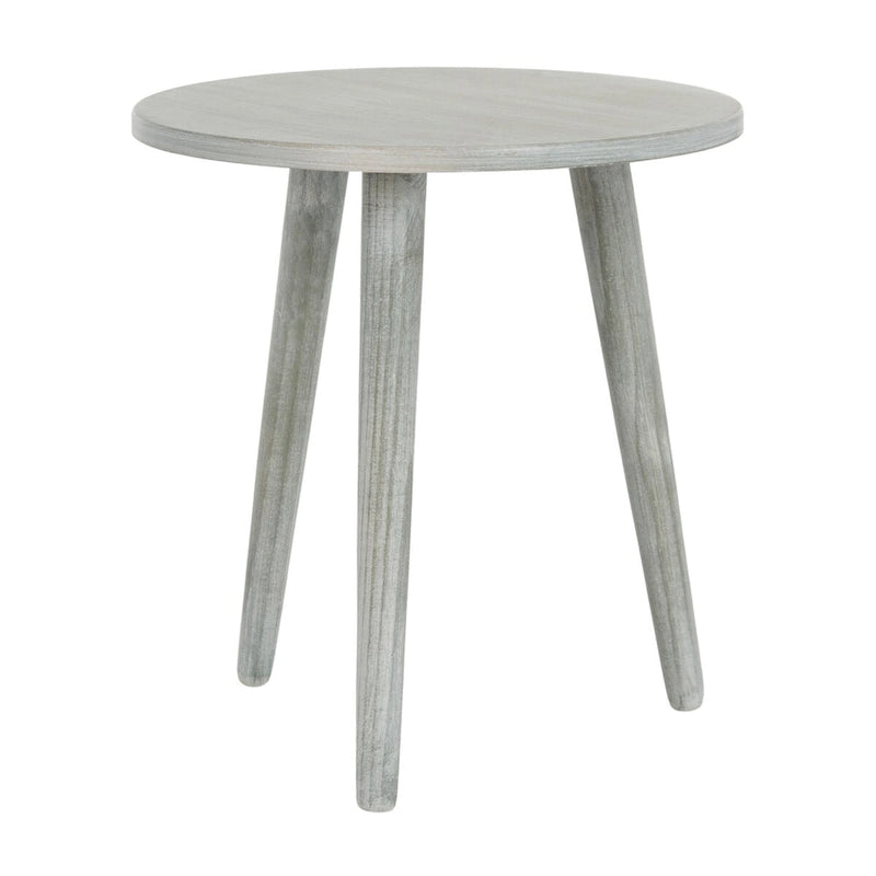 Round Accent Side Table 16x16x16 Inch Pine Wood Multi-Color