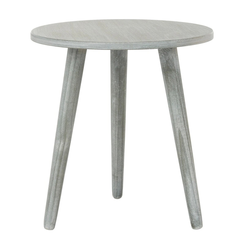 Round Accent Side Table 16x16x16 Inch Pine Wood Multi-Color