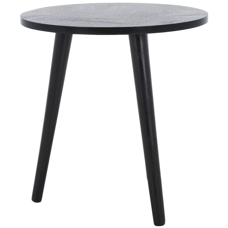Round Accent Side Table 16x16x16 Inch Pine Wood Multi-Color