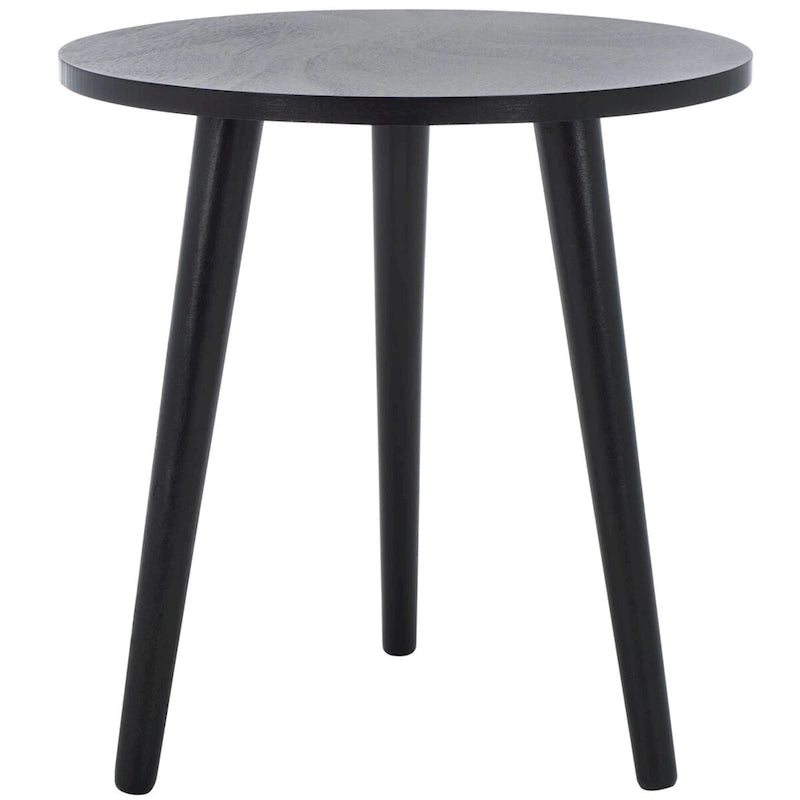Round Accent Side Table 16x16x16 Inch Pine Wood Multi-Color