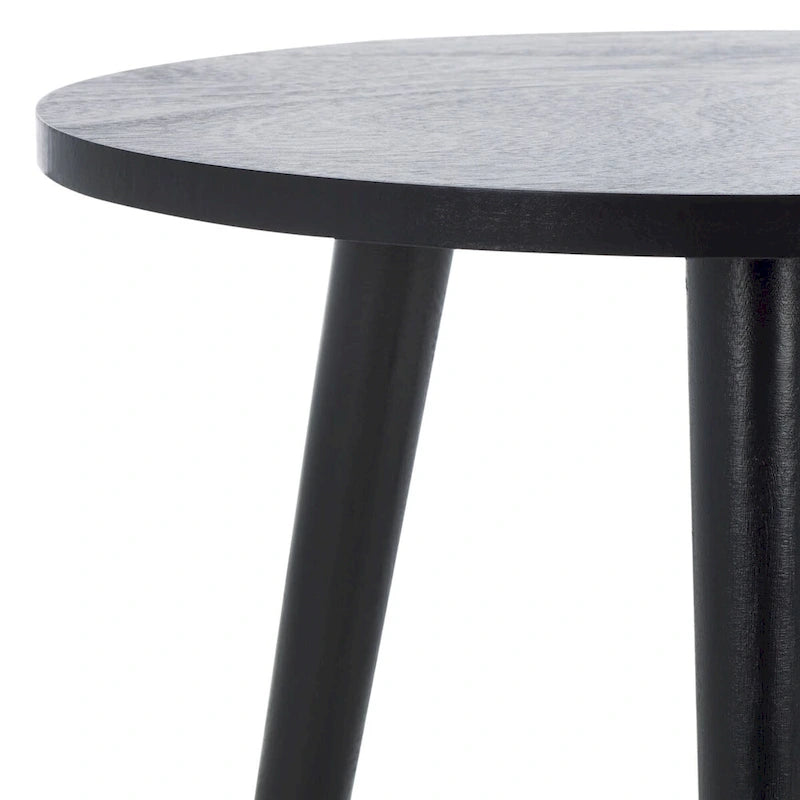Round Accent Side Table 16x16x16 Inch Pine Wood Multi-Color