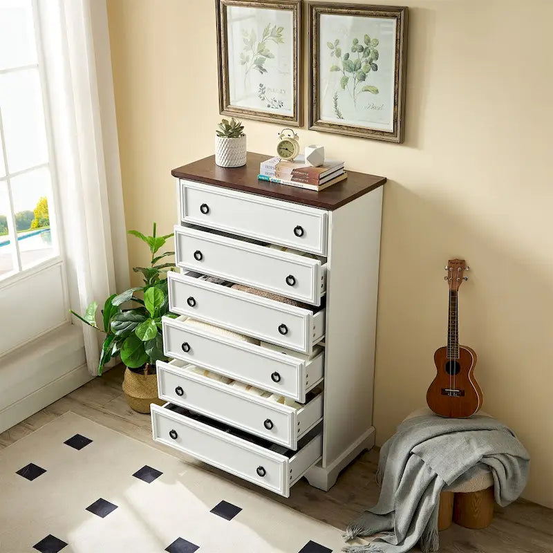 Modern 6-Drawer Dresser Closet Organizers for Bedroom