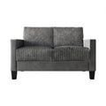 Corduroy Mid-Century Modern Velvet Upholstered Loveseat