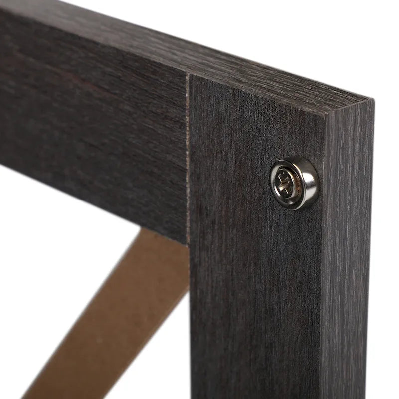 Industrial Nightstand Bedside End Table with Glass Door