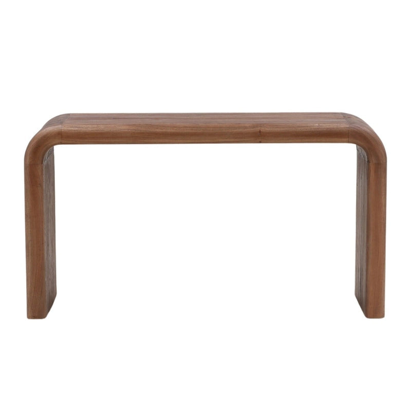 55 Wide Writing Desk Medium Brown Mindi Wood Home Office