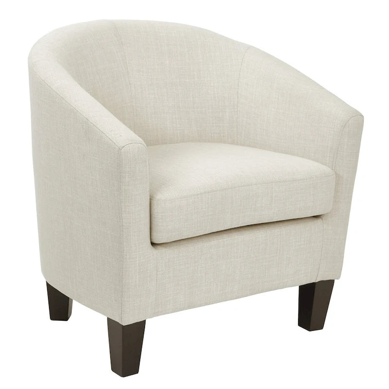 Mid Century Tub Chair with Dark Espresso Legs