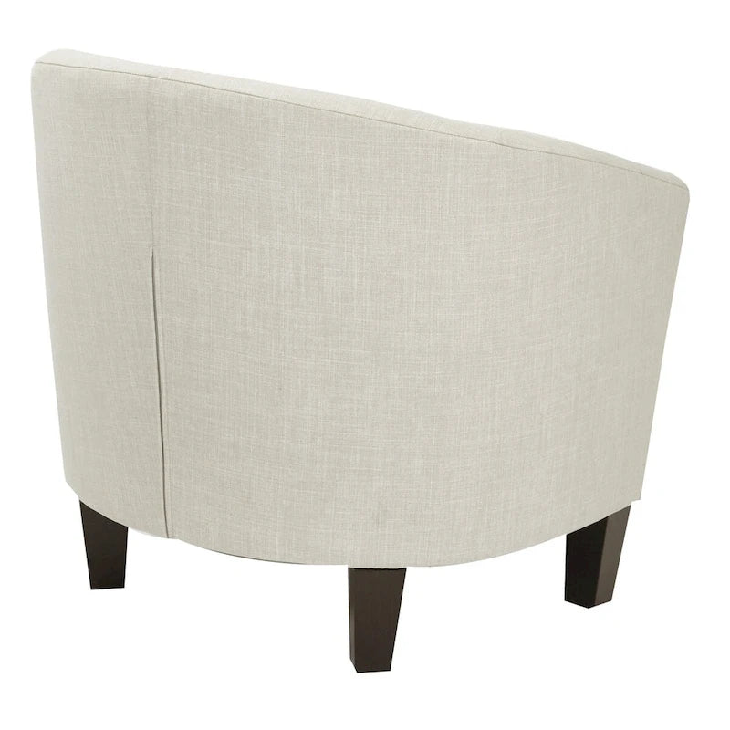 Mid Century Tub Chair with Dark Espresso Legs